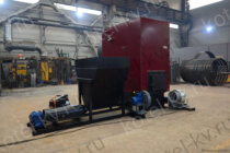 Отопительный котел на твердом топливе водогрейный с вихревой топкой