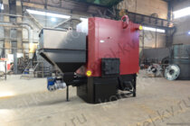 Водогрейный отопительный пеллетный котел с автоматической подачей